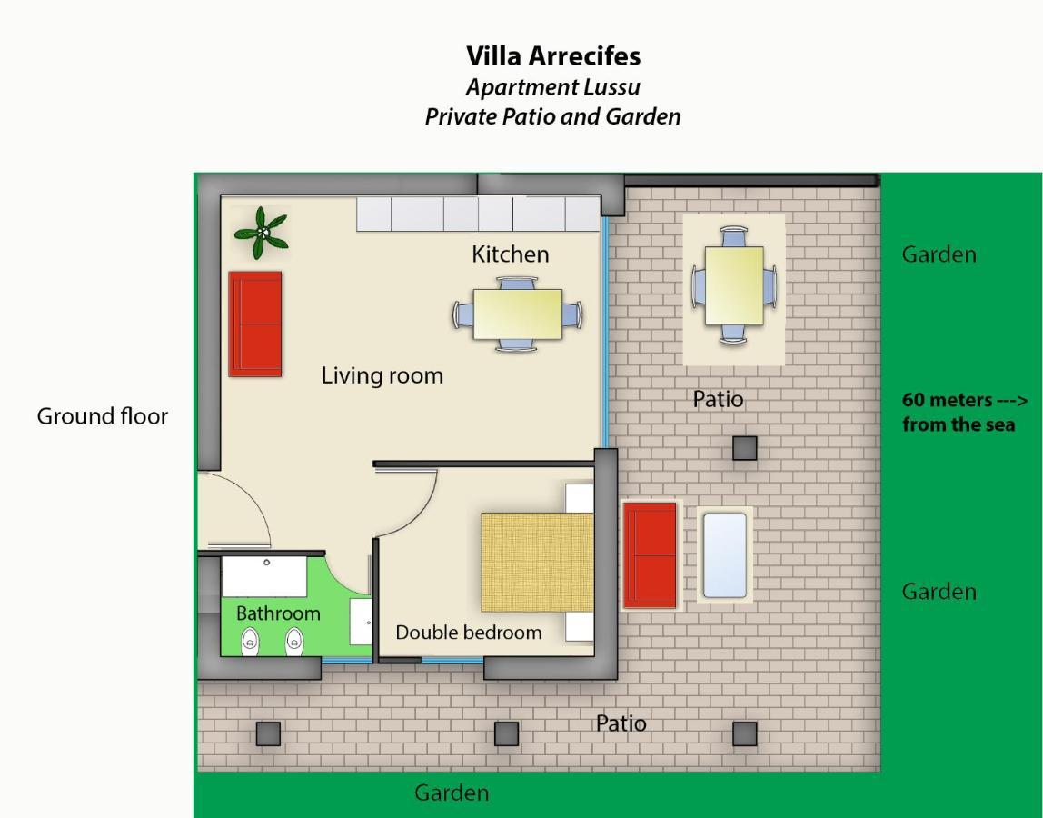 Villa Arrecifes Фертілія Екстер'єр фото